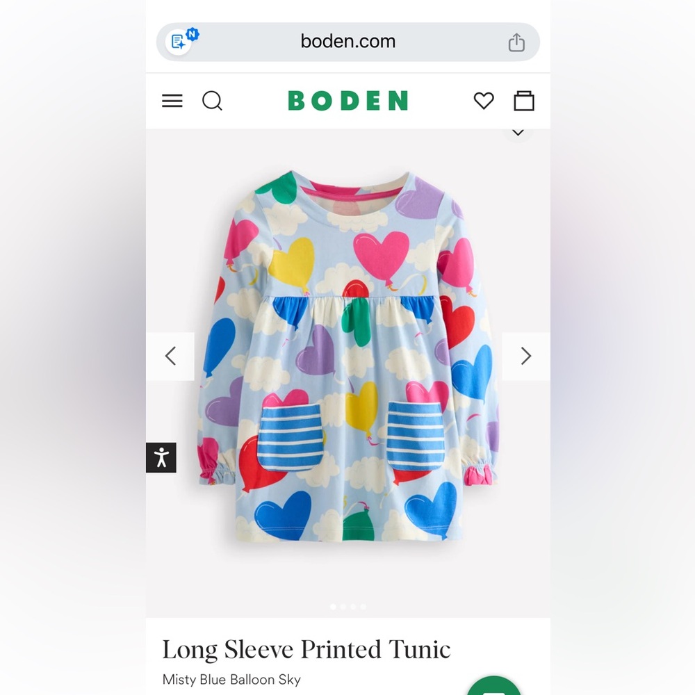 Mini Boden long sleeve shirt